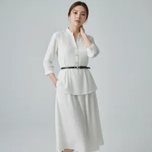 Elegant women genuine leather belt with chic metal buckle fashion accessory for stylish modern daily outfits