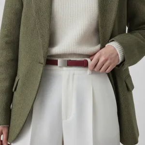Women's Genuine Leather Belt Retro Matte Texture Cow Suede Pin Buckle Casual Commuting Versatile Waist Belt