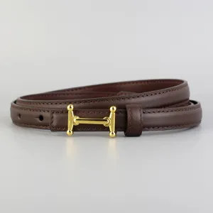 Genuine leather women's belt slim versatile cowhide pants belt fashionable thin style