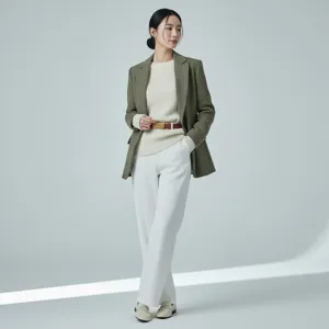 Stylish women's leather belt with unique metal decoration matching outfit, trendy accessory