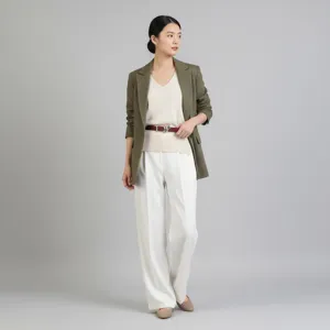 Ceinture élégante en cuir véritable marron pour femme automne hiver accessoire chic