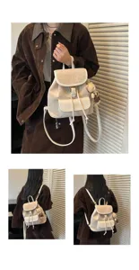 Sac à dos rétro vintage style coréen femme mode sac d'école tendance quotidien chic