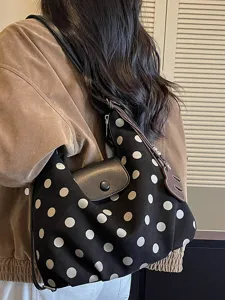Casual polkadots rugzak grote capacidade vrouwen schoudertas mode dagelijks stijl