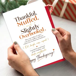 Biglietto di auguri del Ringraziamento messaggio divertente carta regalo con busta decorazione