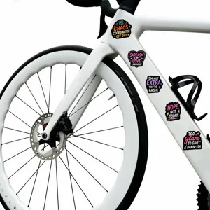 Grappige citaten vinyl stickers waterdichte decoratieve decals voor fiets of skateboard