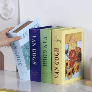 Vintage Van Gogh Ölgemälde Simulationsbuch Aufbewahrungsbox Nordisch Dekorativ Falsche Bücher Für Büro Zuhause Desktop Display