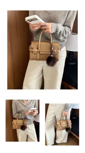 Retro woven handbag for women stylish top handle crossbody bag chic shoulder bag daily use
