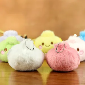 Süßer Plüsch Cartoon Brötchen Schlüsselanhänger Anhänger weiches Stofftier Tasche