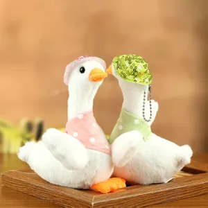 Cute plush duck toy detail shot, soft stuffed animal companion, lovely gift for kids.