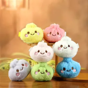Süßes Cartoon Brötchen Plüschtier Anhänger Schlüsselanhänger Weiches Stofftier Rucksack Ornament Geschenk Für Kinder Jugendliche
