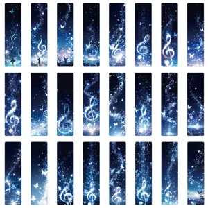 24pcs dreamy music notes butterfly bookmarks paper DIY journal decorative stationery supplies