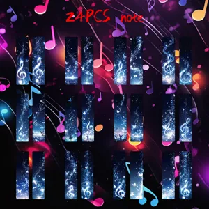 24pcs celestial music note bookmarks set aesthetic paper diy stationery supplies decor