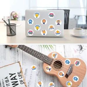 Simpatici adesivi premio cartone animato per bambini, adesivi decorativi per diari e lavoretti.