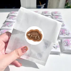 Dinosaur fossil roll sticker round sealing sticker kids gift craft decoration packaging