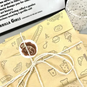 Dinosaur fossil roll stickers cute round sealing labels children crafts gift decoration package