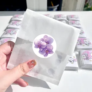 Floral decorative sticker pack, cute waterproof journal DIY stationery craft supplies for journaling.