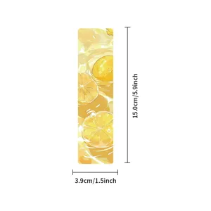 Sommer Zitrone Muster Papier Lesezeichen, süßes frisches Obst Design Lesezeichen für Schreibwaren.