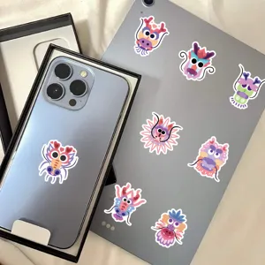 Cute cartoon dragon stickers for phone, tablet and journal. Decorative vinyl decals.