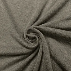 Detailed view of soft cotton knit fabric texture for comfortable men summer short sleeve shirts.