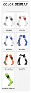 Professional football socks long tube gradient sports socks breathable training soccer socks