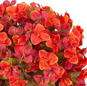Artificial Bougainvillea Hanging Flowers Autumn Fake Plants for Indoor Outdoor Wall Decor