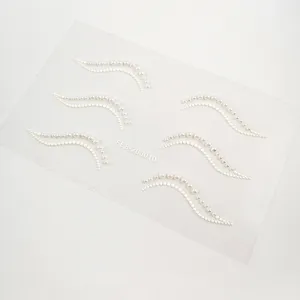 Autocollants de visage en perles pour festival strass sourcils maquillage bijoux de peau