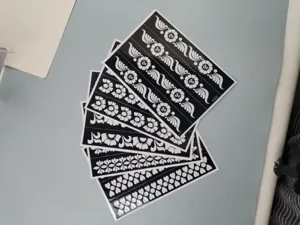 Pochoirs de tatouage au henné rétro fleurs cœur main pied autocollant temporaire DIY kit