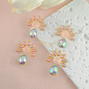 Pegatinas de diamantes de imitación para la cara maquillaje de fiesta de escenario.