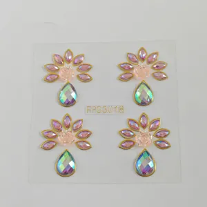 Pegatinas de diamantes de imitacion para la cara cristales de maquillaje de fiesta top