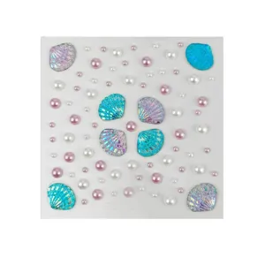 Gemas de concha y perlas pegatinas para maquillaje de festival de música ojos fiesta