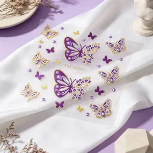 Crystal butterfly face stickers rhinestone gems body jewels for festival party makeup art design.
