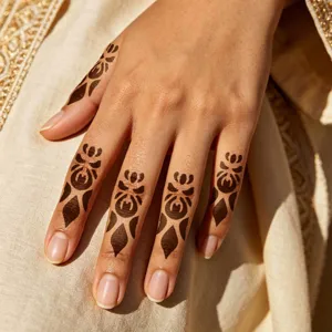 Indiase henna tatoeage sjabloon vinger holle spray pasta tijdelijke sticker kunst
