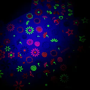 Kinder leuchtend temporäre Tattoos fluoreszierende Blumen Sterne Party Aufkleber!