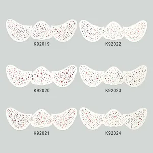 Colorful face tattoo stickers, butterfly star freckles patch for party stage makeup set.