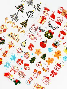 Weihnachten Cartoon temporäre Tattoo Aufkleber wasserdicht Kinder Party Gesicht Make-up