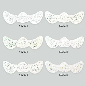 Colorful butterfly and star face sticker set, freckle temporary tattoo decals for party stage.