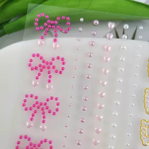Pearl face sticker rhinestone makeup gems for festival party stage performance shine