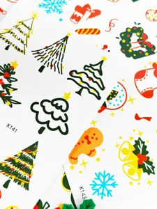 Weihnachten Cartoon temporäre Tattoo Aufkleber wasserdicht Kinder Party Gesicht Kunst Dekor