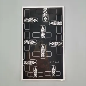 Vinger henna tatoeage sjabloon gotisch kruis tijdelijke sticker body art DIY decoratie tool