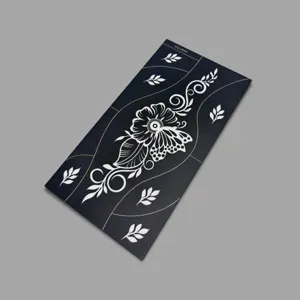 Henna tattoo stencil template waterproof floral butterfly sticker for hand and wrist art.
