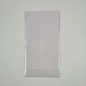 Sachet d'emballage plastique transparent avec insert blanc pour stencils de tatouage