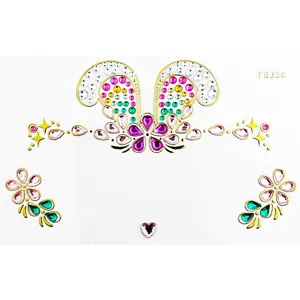 Festival face rhinestone stickers shimmering crystal gems face jewels for party makeup