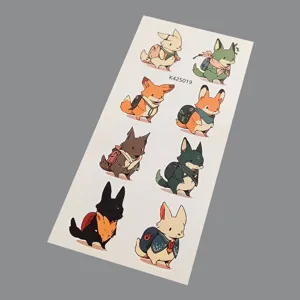 Cute cartoon animal stickers waterproof DIY decorative decals for phone case cups