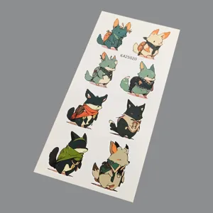 Waterproof cute cartoon gecko graffiti sticker sheet DIY decor for phone case cup ipad