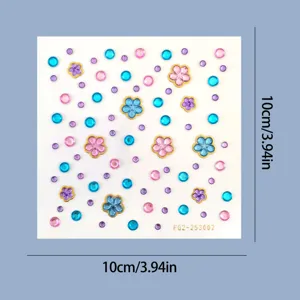 Face crystal rhinestone stickers, self-adhesive makeup gems for festival and party use.