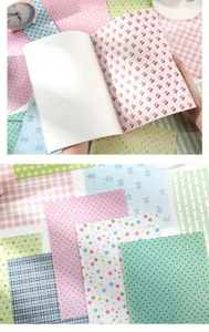 A4 Dekorative Scrapbook Papier für DIY Tagebuch und Planer Basteln mit süßen Mustern.