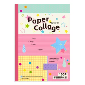 A4 Scrapbook Papier Collage DIY Deko Papier 100 Blatt Aesthetische Journaling Zubehoer