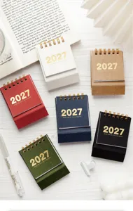 2027 mini tischkalender ästhetisch kleiner tragbarer schreibtisch tagesplaner kreative schreibwaren