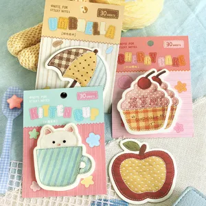 Kreative Patchwork Serie Haftnotizen Süße Simulation Memo Block Schüler Nachrichtenpapier Kawaii Schreibwaren