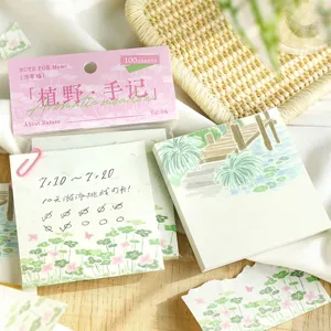 NOTE FOR 100 Blatt Notizblock Aromatische Wiese Botanische Schreibwaren Haftnotizen